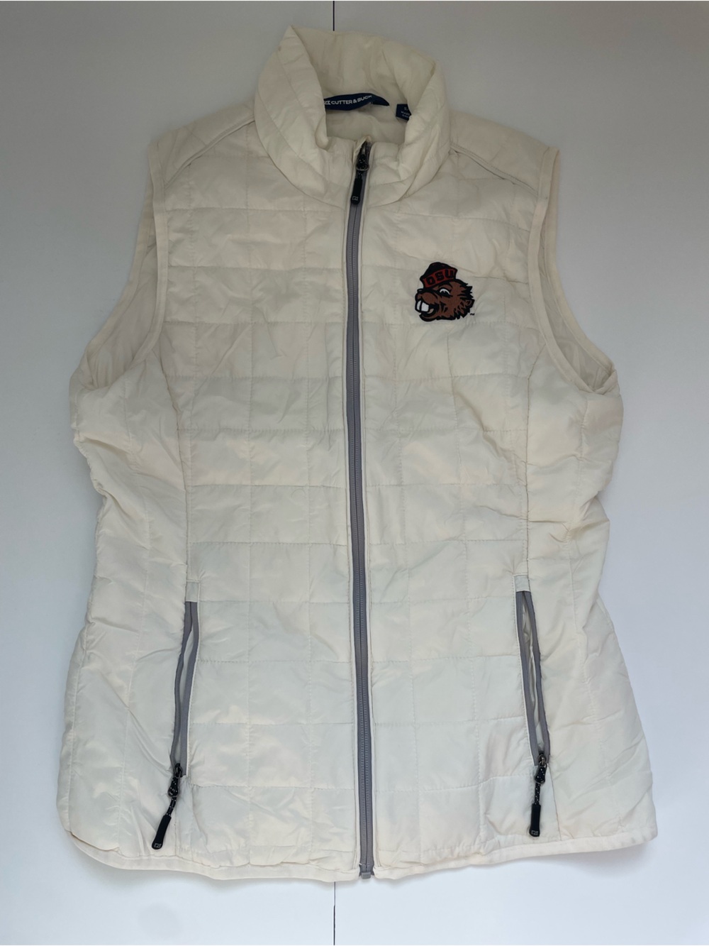 Cutter & Buck Quilted Sleeveless Puffer Vest - Oregon State Retro Benny